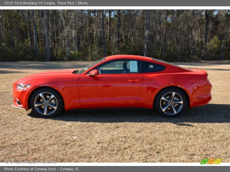 Race Red / Ebony 2015 Ford Mustang V6 Coupe