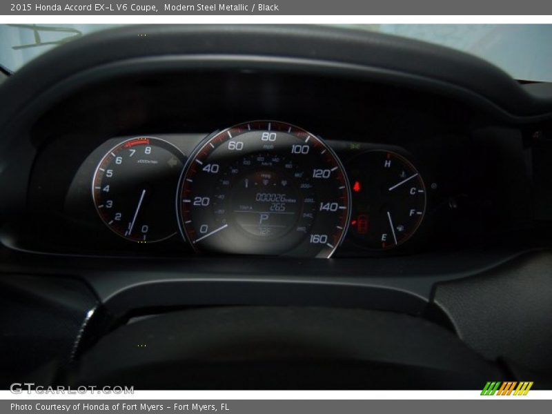 Modern Steel Metallic / Black 2015 Honda Accord EX-L V6 Coupe