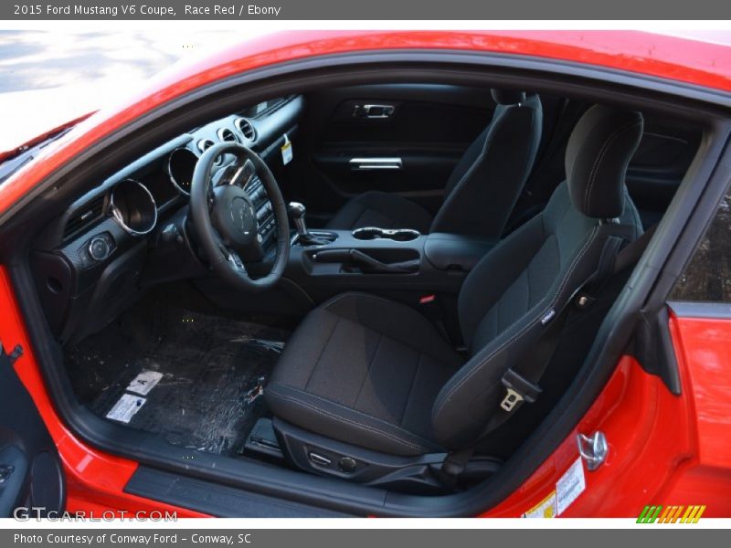 Race Red / Ebony 2015 Ford Mustang V6 Coupe