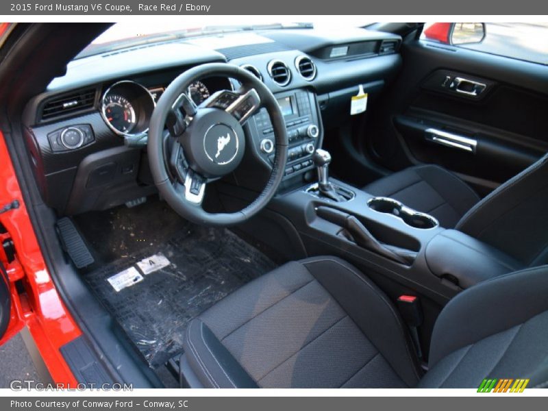 Race Red / Ebony 2015 Ford Mustang V6 Coupe