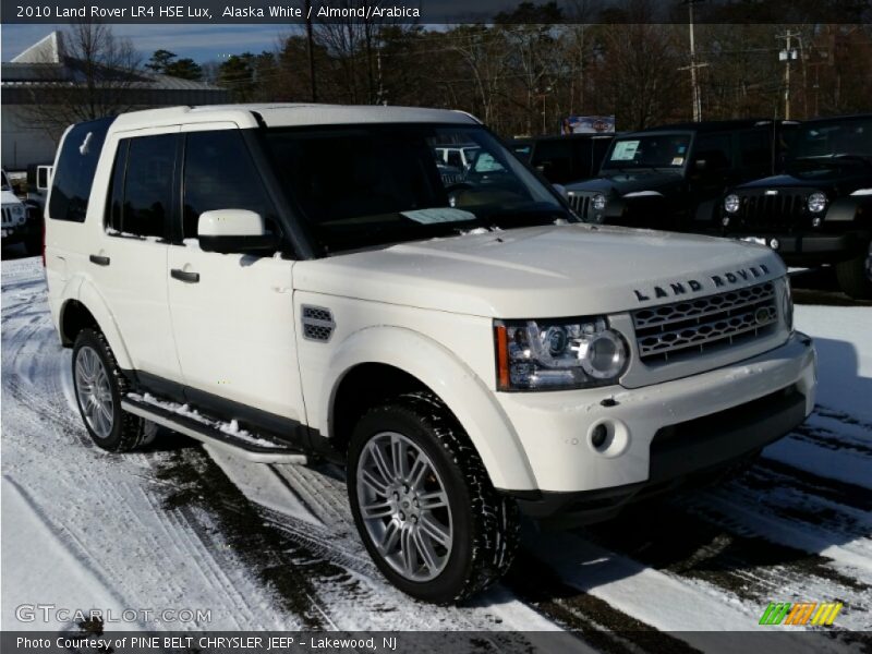 Alaska White / Almond/Arabica 2010 Land Rover LR4 HSE Lux