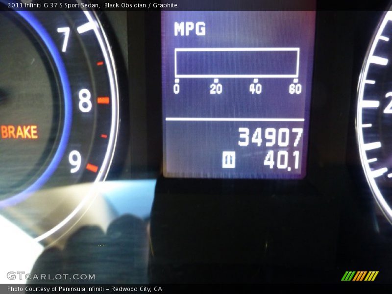 Black Obsidian / Graphite 2011 Infiniti G 37 S Sport Sedan