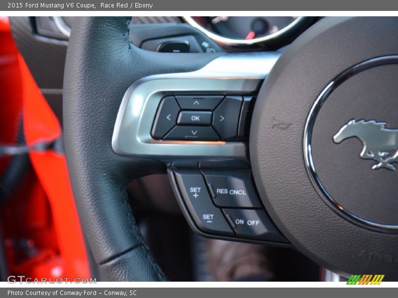 Race Red / Ebony 2015 Ford Mustang V6 Coupe