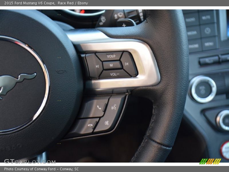 Race Red / Ebony 2015 Ford Mustang V6 Coupe