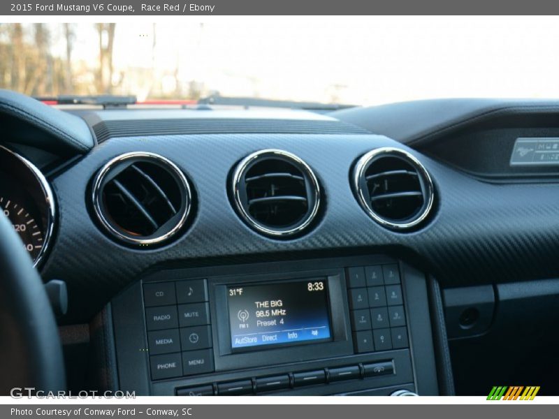 Race Red / Ebony 2015 Ford Mustang V6 Coupe