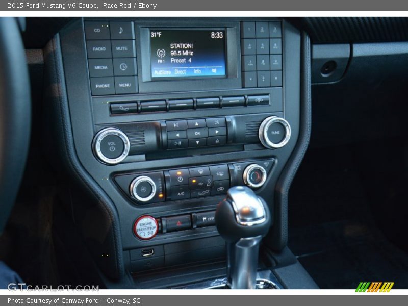 Race Red / Ebony 2015 Ford Mustang V6 Coupe