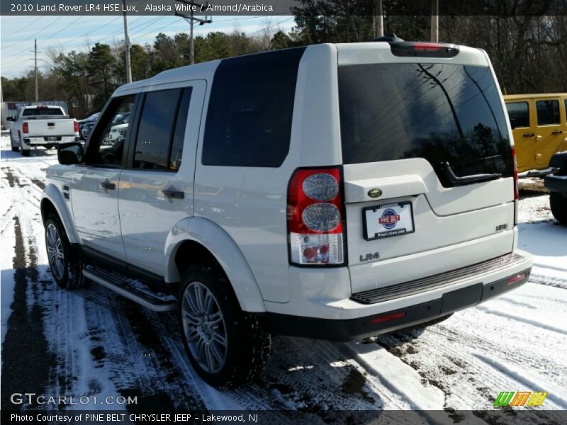 Alaska White / Almond/Arabica 2010 Land Rover LR4 HSE Lux