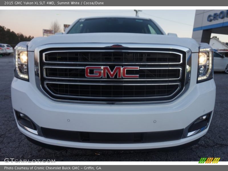 Summit White / Cocoa/Dune 2015 GMC Yukon XL SLT 4WD