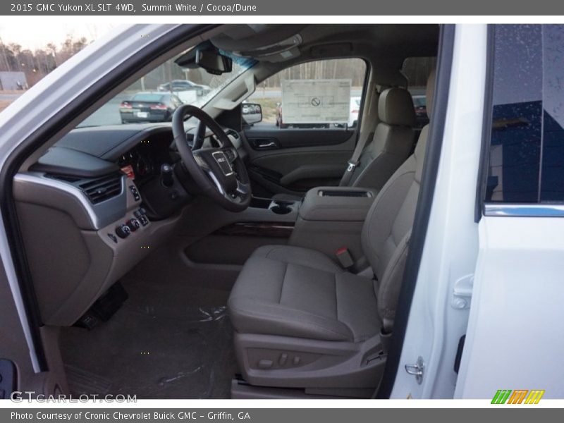 Summit White / Cocoa/Dune 2015 GMC Yukon XL SLT 4WD