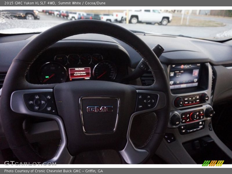 Summit White / Cocoa/Dune 2015 GMC Yukon XL SLT 4WD