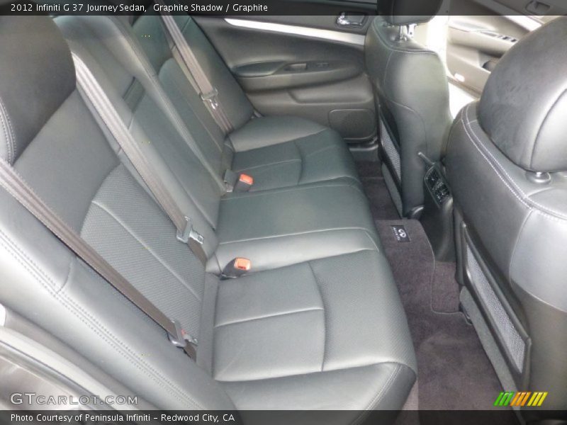 Rear Seat of 2012 G 37 Journey Sedan