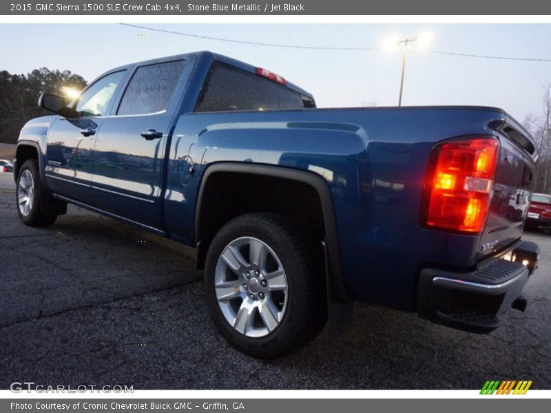 Stone Blue Metallic / Jet Black 2015 GMC Sierra 1500 SLE Crew Cab 4x4