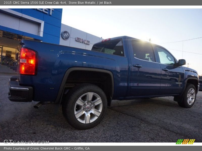 Stone Blue Metallic / Jet Black 2015 GMC Sierra 1500 SLE Crew Cab 4x4