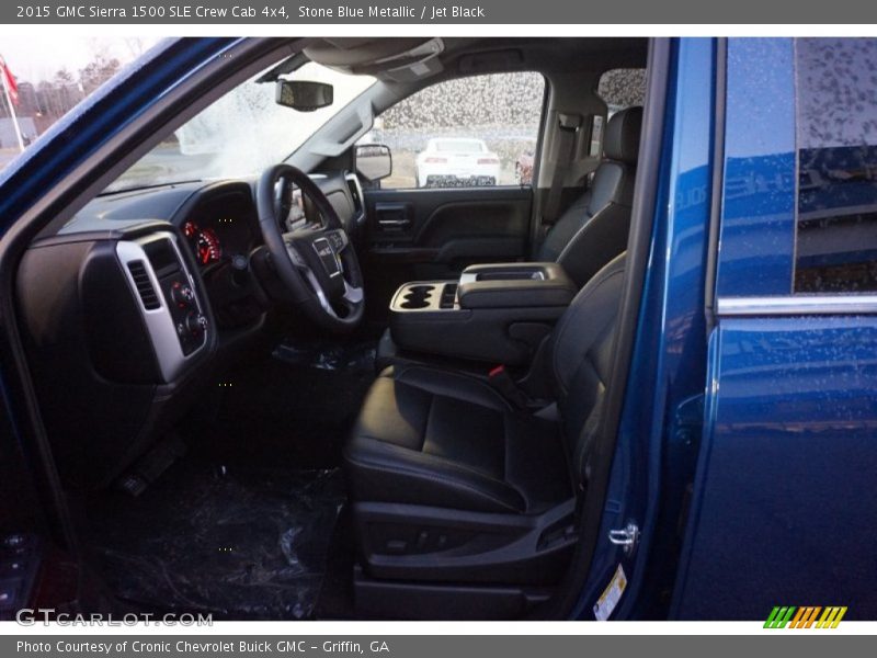 Stone Blue Metallic / Jet Black 2015 GMC Sierra 1500 SLE Crew Cab 4x4