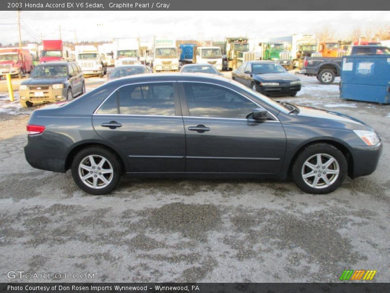 Graphite Pearl / Gray 2003 Honda Accord EX V6 Sedan