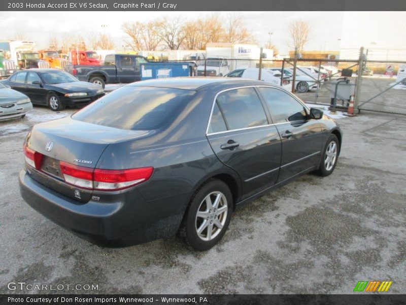 Graphite Pearl / Gray 2003 Honda Accord EX V6 Sedan