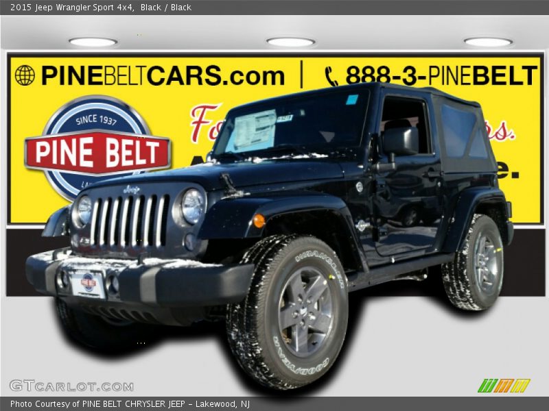 Black / Black 2015 Jeep Wrangler Sport 4x4