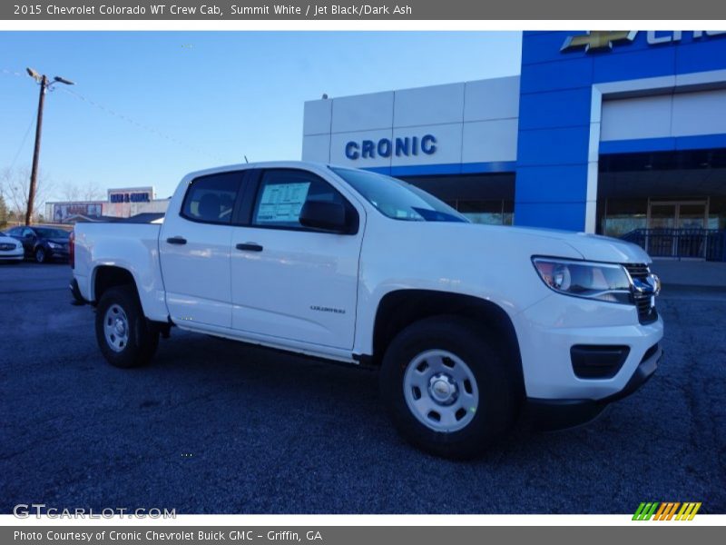 Summit White / Jet Black/Dark Ash 2015 Chevrolet Colorado WT Crew Cab