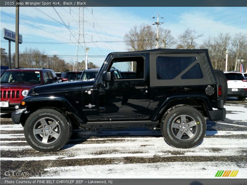Black / Black 2015 Jeep Wrangler Sport 4x4