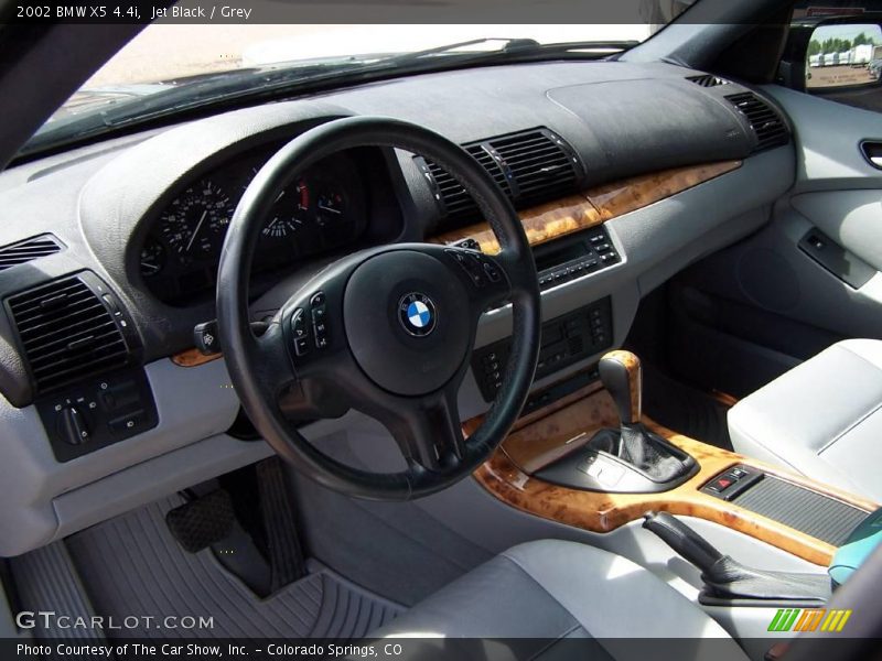 Jet Black / Grey 2002 BMW X5 4.4i