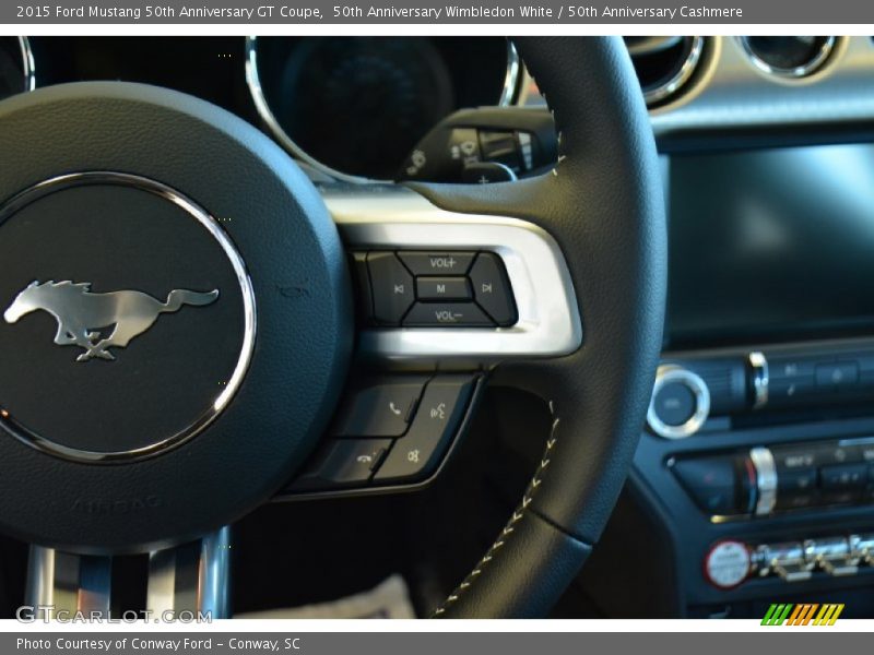 50th Anniversary Wimbledon White / 50th Anniversary Cashmere 2015 Ford Mustang 50th Anniversary GT Coupe