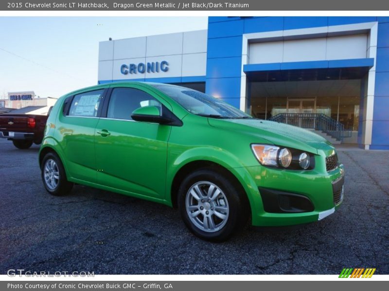Dragon Green Metallic / Jet Black/Dark Titanium 2015 Chevrolet Sonic LT Hatchback