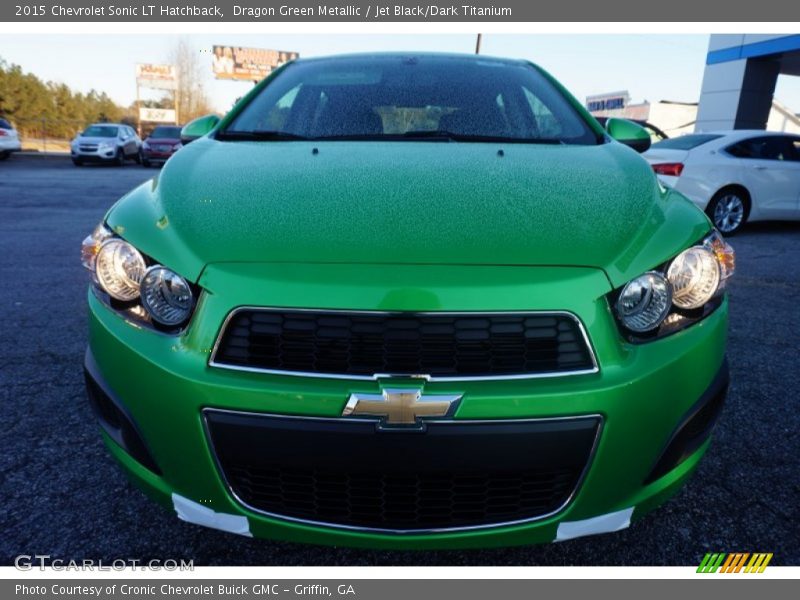 Dragon Green Metallic / Jet Black/Dark Titanium 2015 Chevrolet Sonic LT Hatchback
