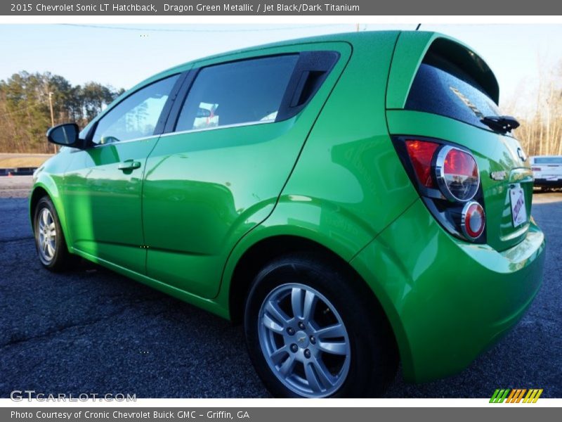 Dragon Green Metallic / Jet Black/Dark Titanium 2015 Chevrolet Sonic LT Hatchback