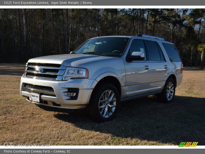 Ingot Silver Metallic / Ebony 2015 Ford Expedition Limited