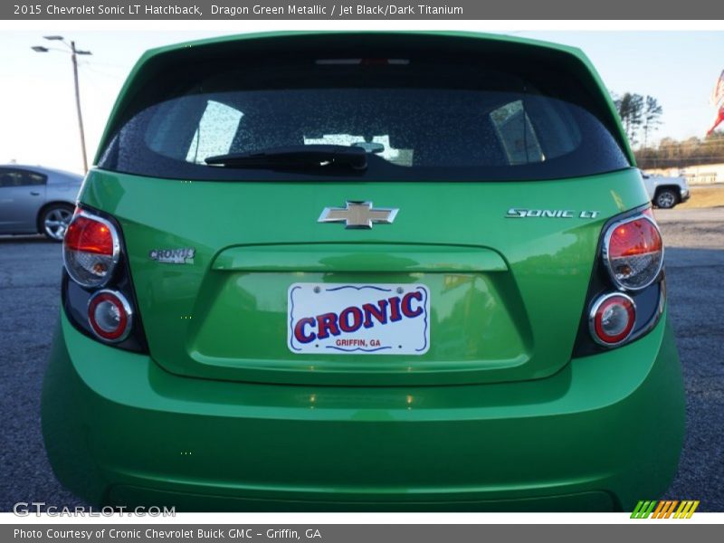 Dragon Green Metallic / Jet Black/Dark Titanium 2015 Chevrolet Sonic LT Hatchback