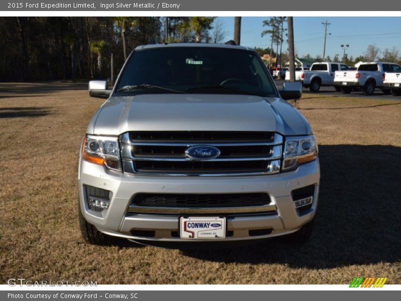 Ingot Silver Metallic / Ebony 2015 Ford Expedition Limited