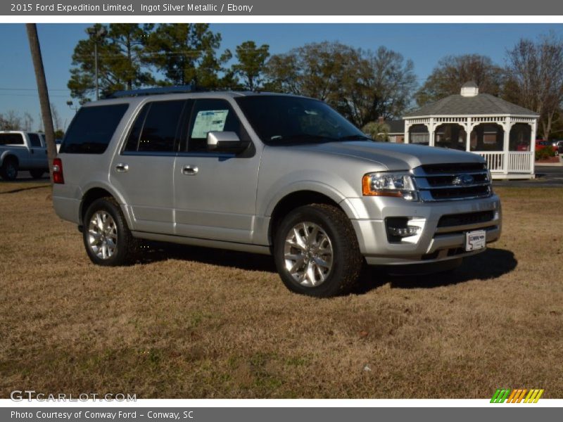 Ingot Silver Metallic / Ebony 2015 Ford Expedition Limited
