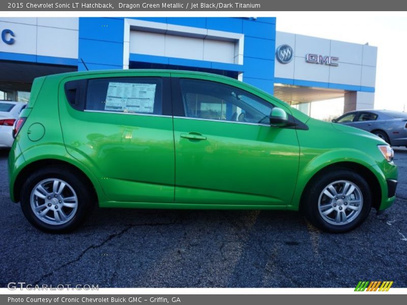 Dragon Green Metallic / Jet Black/Dark Titanium 2015 Chevrolet Sonic LT Hatchback