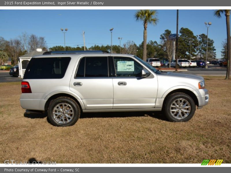 Ingot Silver Metallic / Ebony 2015 Ford Expedition Limited