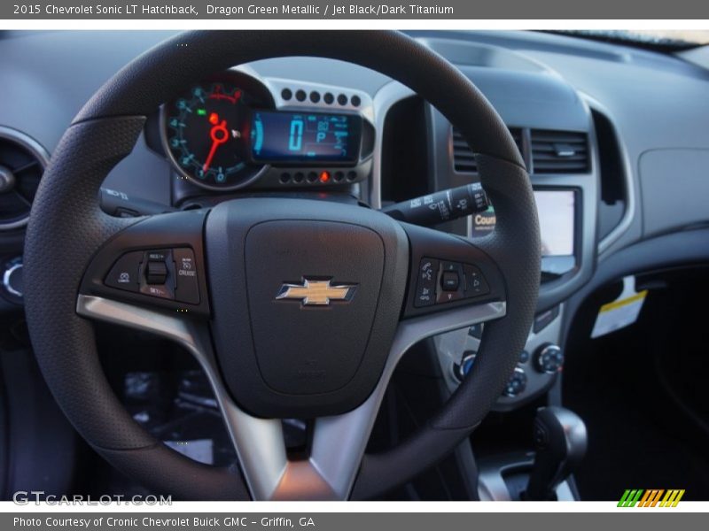 Dragon Green Metallic / Jet Black/Dark Titanium 2015 Chevrolet Sonic LT Hatchback