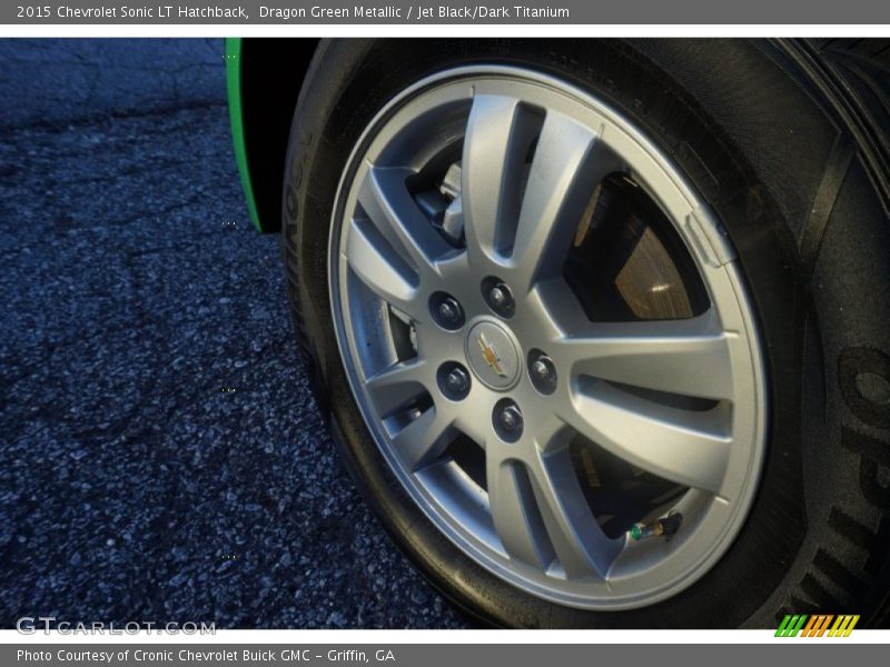Dragon Green Metallic / Jet Black/Dark Titanium 2015 Chevrolet Sonic LT Hatchback