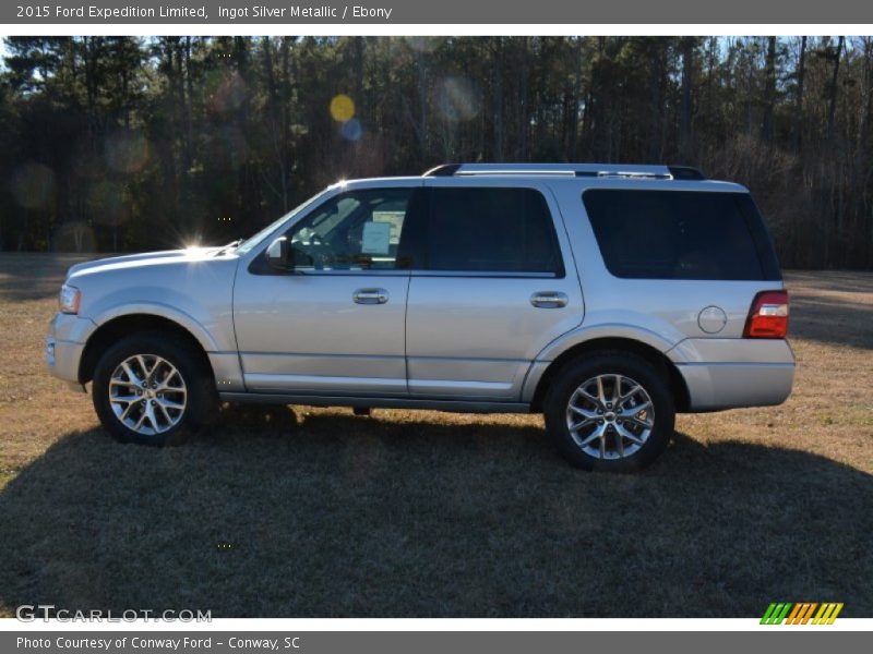 Ingot Silver Metallic / Ebony 2015 Ford Expedition Limited