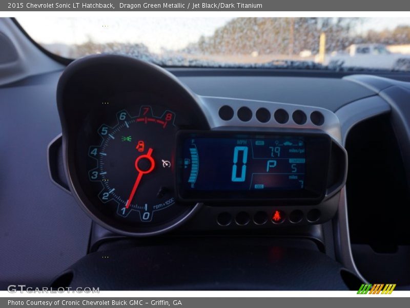 Dragon Green Metallic / Jet Black/Dark Titanium 2015 Chevrolet Sonic LT Hatchback