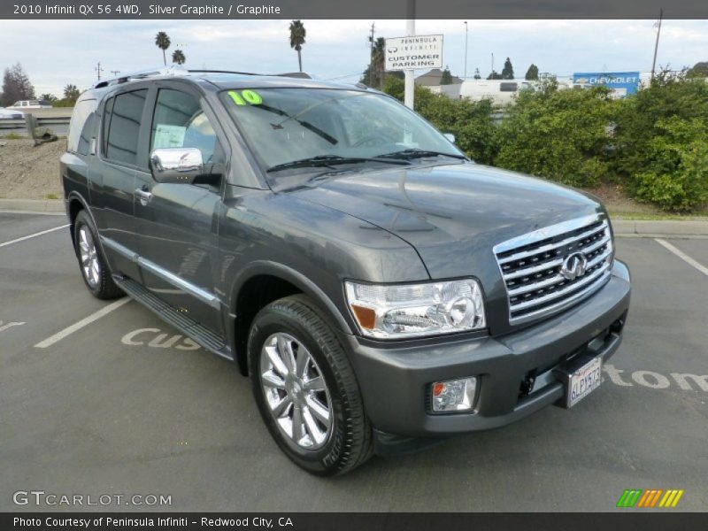 Silver Graphite / Graphite 2010 Infiniti QX 56 4WD