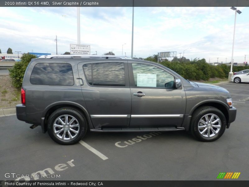 Silver Graphite / Graphite 2010 Infiniti QX 56 4WD