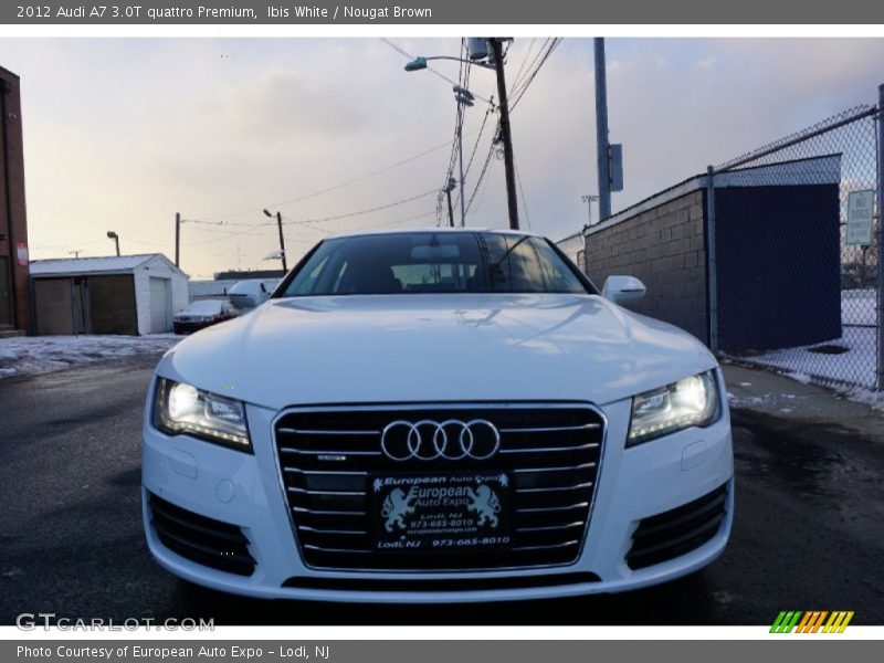 Ibis White / Nougat Brown 2012 Audi A7 3.0T quattro Premium
