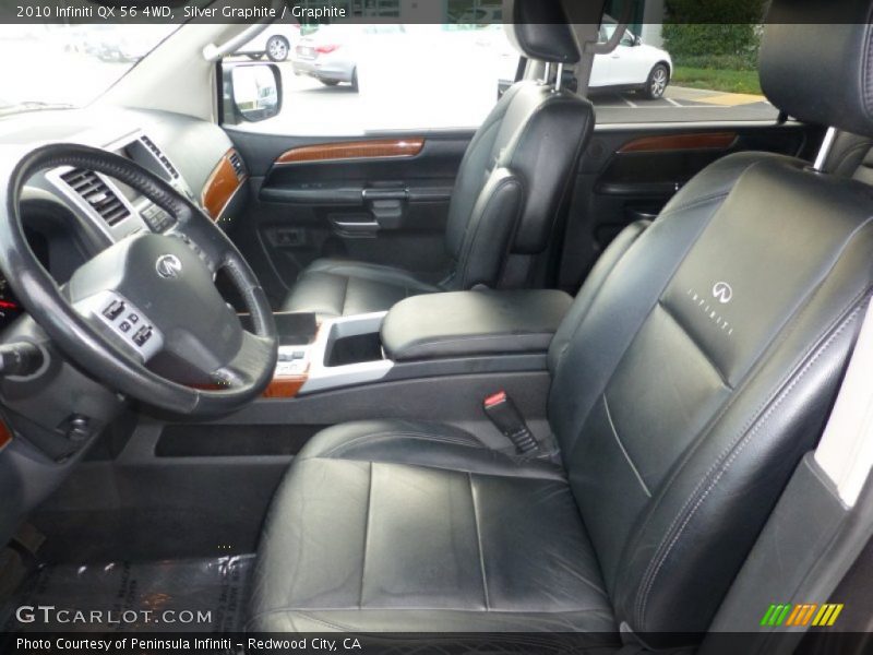 Silver Graphite / Graphite 2010 Infiniti QX 56 4WD