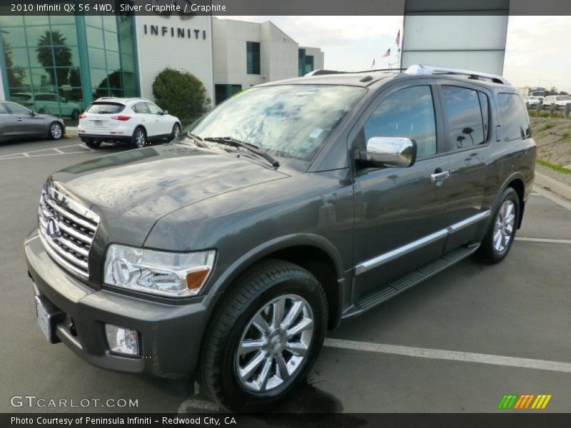 Silver Graphite / Graphite 2010 Infiniti QX 56 4WD
