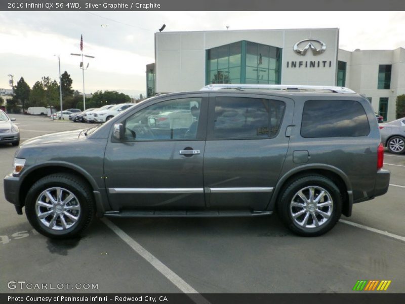 Silver Graphite / Graphite 2010 Infiniti QX 56 4WD
