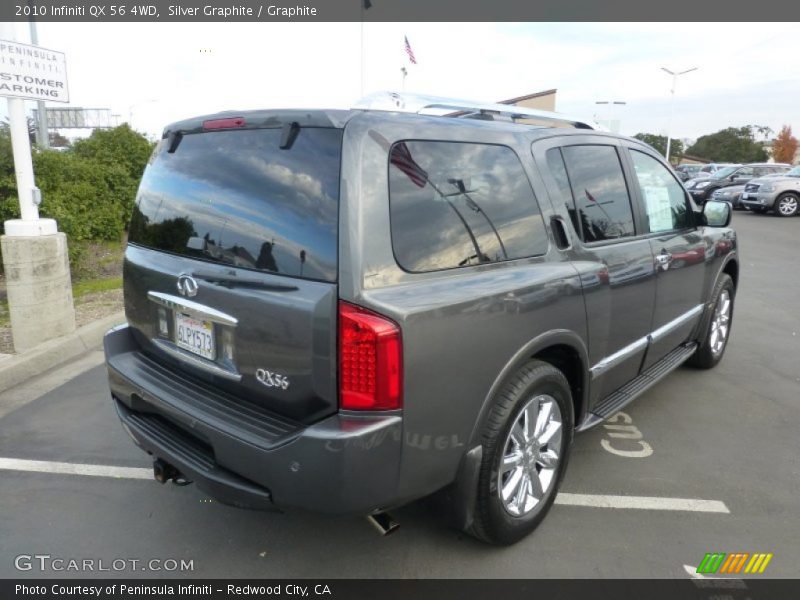 Silver Graphite / Graphite 2010 Infiniti QX 56 4WD