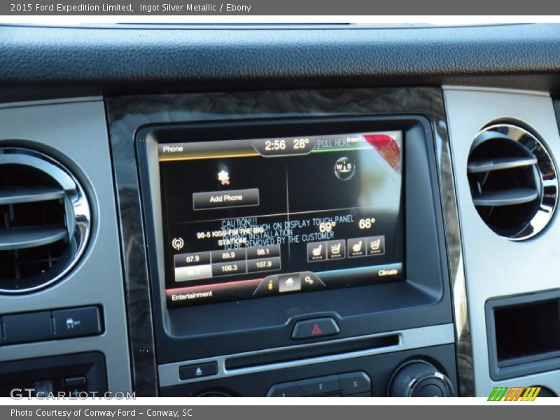 Ingot Silver Metallic / Ebony 2015 Ford Expedition Limited