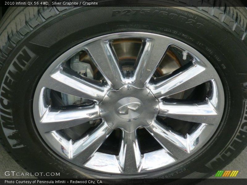 Silver Graphite / Graphite 2010 Infiniti QX 56 4WD