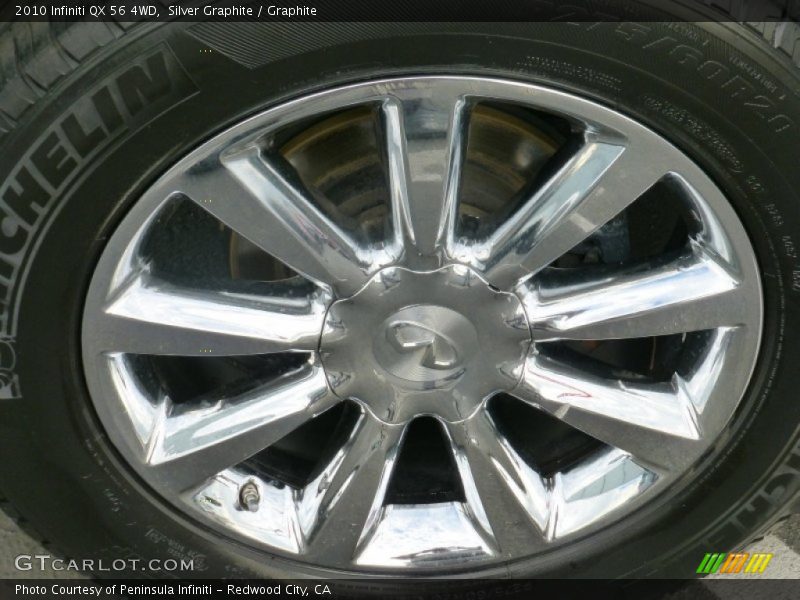 Silver Graphite / Graphite 2010 Infiniti QX 56 4WD