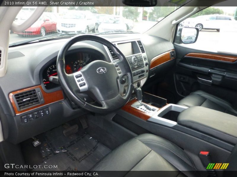 Silver Graphite / Graphite 2010 Infiniti QX 56 4WD