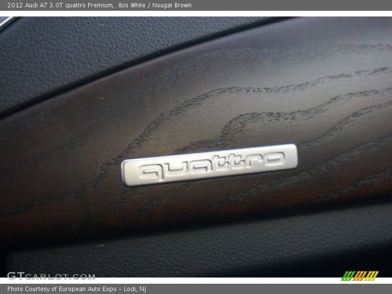 Ibis White / Nougat Brown 2012 Audi A7 3.0T quattro Premium